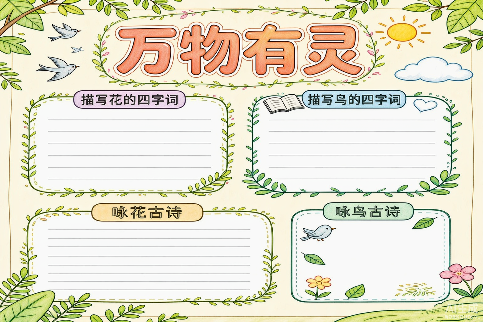 给这张中文手抄报黑白线稿上色_保持原有的版式_文字_边框和所_2026-09-13T11-17-43.png